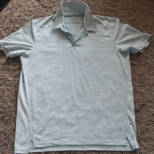 Oakley Men's Pale Blue Performance Polo